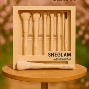 Fancy Beauty Cosmetic - brush kit -pro core brush kit ( 6 pcs eyes and face)